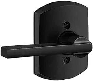 Schlage Residential F170 LAT 622 GRW F170LAT622GRW Latitude / Greenwich Dummy - Matte Black