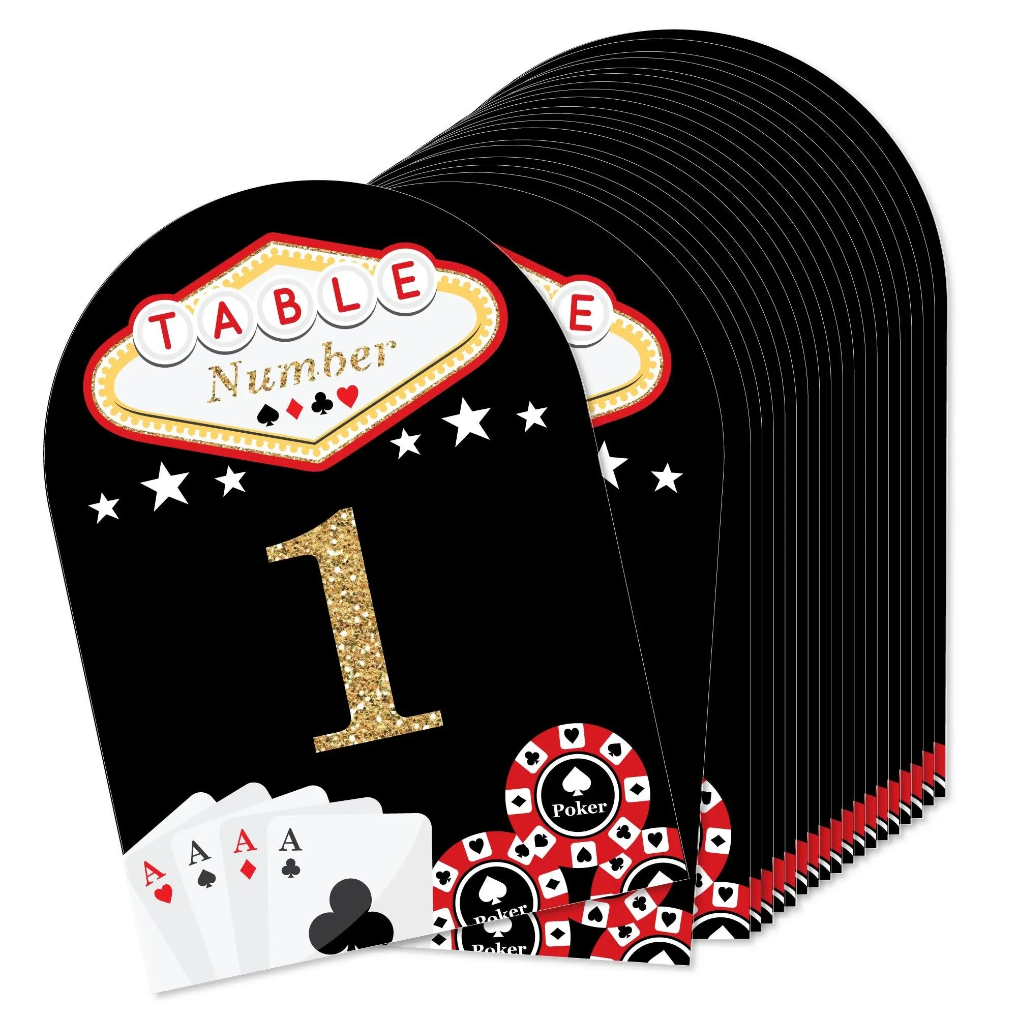 Big Dot of Happiness Las Vegas Casino Party Cards