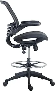 Harwick Evolve All Mesh Heavy Duty Drafting Chair, Dark Knight Edition