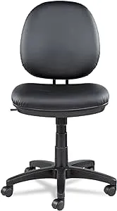 Alera IN4819 Interval Series Swivel/Tilt Task Chair, Bonded Leather, Black