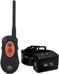 DT SYSTEMS H2O1820 Plus E-Collar, Waterproof Rechargeable Expandable Remote Dog Trainer, 16 Stimulation Levels, Vibration Assist, Black