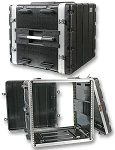 Stackable 17" Debth, 19" ABS Rack Flight Case (10U)