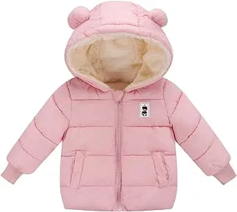 Newborn Baby Girls Fleece Outerwear Jacket Toddler Winter Coat Infant Clothes