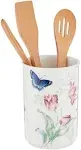 Butterfly Meadow 4pc Utensil Holder Set In White