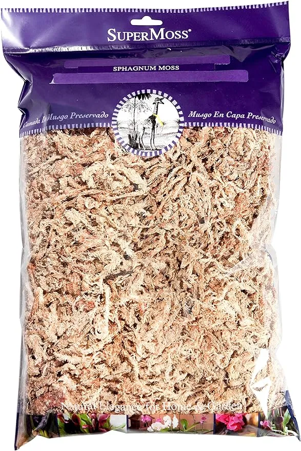 SuperMoss Sphagnum Moss-Natural White, 8 oz