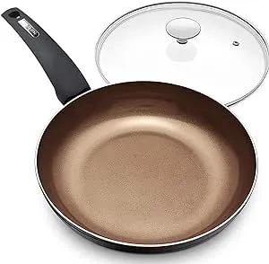 Nutrichef 8" Non Stick Aluminum Omelette Pan PRTNCCW12SFP