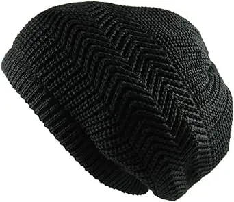 RW Knitted Slouchy Cotton Classic Rasta Beanie