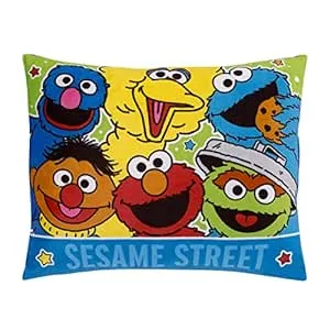 Sesame Street Come and Play Decorative Toddler Pillow, Size: 12 x 15, Blue