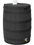 Good Ideas 40 Gallon Rain Wizard Rain Barrel, Black