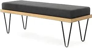 GDFSTUDIO Elaina Industrial Modern Bench