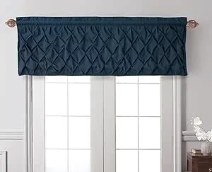 60"x20" Carmen Window Valance Navy - VCNY Home