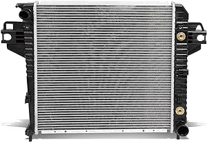 DNA Motoring OEM-RA-2481 OE Style Full Aluminum Core Direct Fit Radiator Compatible with 02-06 Liberty 3.7L, 20" W X 20" H X 1" D, 1-1/2" Inlet, 1-13/16" Outlet