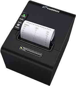 Thermal Receipt Printer 80mm POS Label Printer Serial USB Network Interface