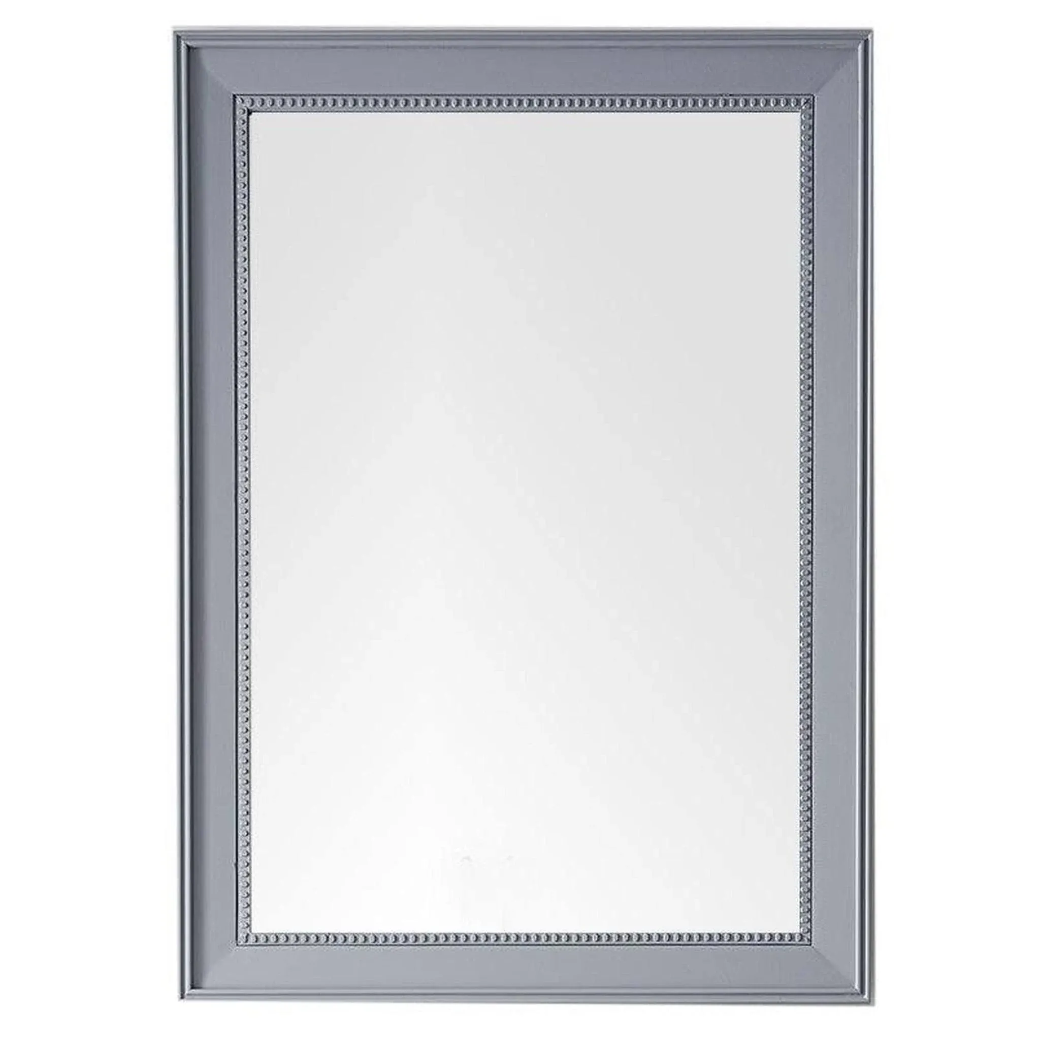 James Martin 29" Bristol Rectangular Mirror, Silver Gray