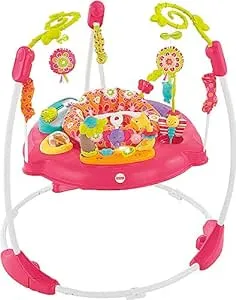 Fisher-Price Baby Bouncer Rainforest Jumperoo Musical Activity Center with Lights Sounds & Developmental Toys