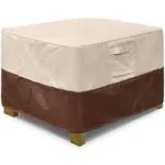 Vailge Square Patio Ottoman Cover, Waterproof Outdoor Ottoman Cover with Padded Handles, Patio Side Table Cover, Heavy Duty Outd