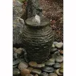 Mini Stacked Slate Urn 13"