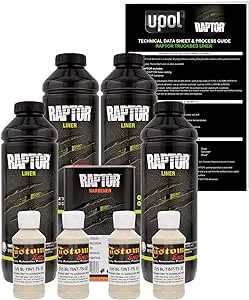 U-POL Raptor Tintable Shoreline Beige Spray-On Truck Bed Liner Coating - 4 Liter