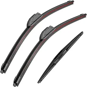 26" 17" 12" Windshield Wiper Blades Replacement for Honda CRV CR-V 2017 2018 2019 2020 2021 2022 Premium All Weather Front Rear Wipers Set - OEM Quality (Pack of 3)