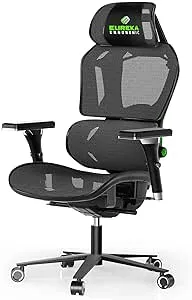 EUREKA ERGONOMIC Office Chair, Breathable Mesh Ergonomic Chair with Adjustable Lumbar Support, Call of DutyⓇ Office Chair with 4D Armrest, High Back Comfortable Gaming Computer Chair, Black Green