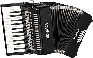 Hohner Hohnica 44 Key Student XII Piano Accordion - Black