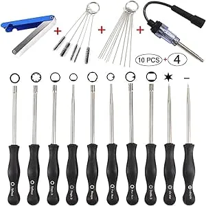 10 Carburetor Adjustment Tool Kit &amp;Cleaning Tool for Common 2 Cycle Small Engine