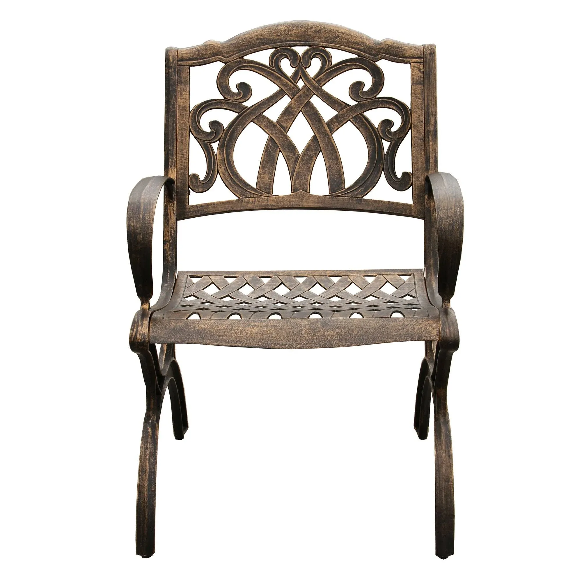 Oakland Living Bronze Cast Aluminum Dining Chair