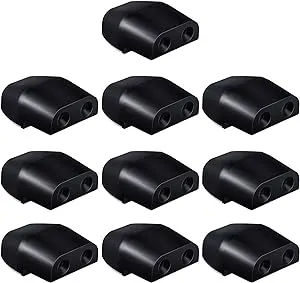 Frienda 10 Pcs Deer Whistles for Vehicles Wind Activated Ultrasonic Deer Warning, Whistles Avoids Collisions, Deer Warning Devices with Waterproof Adhesive Tapes for Car(Black,D Style)