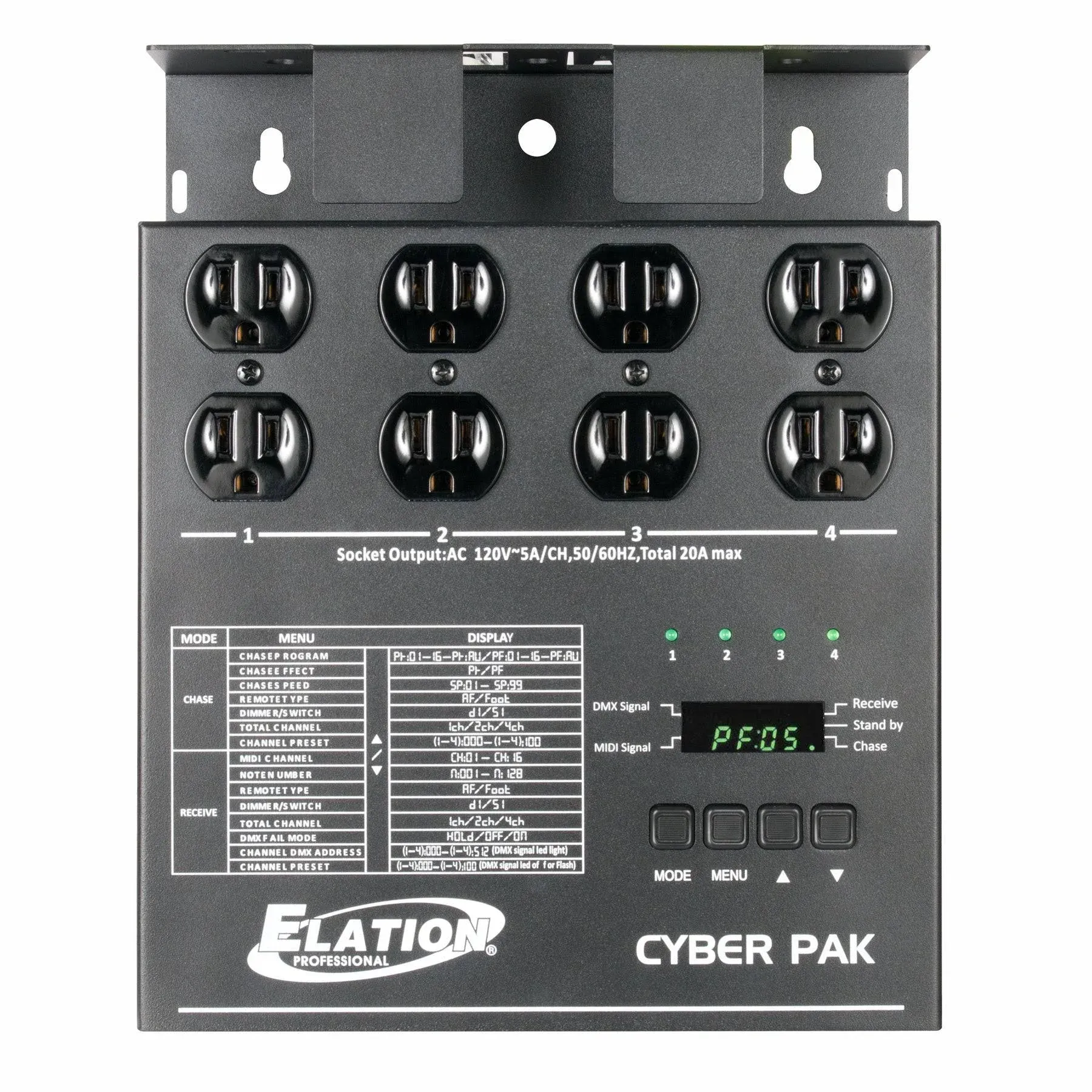 ADJ American DJ Cyber Pack 4 Channel DMX Midi Dimmer Pack