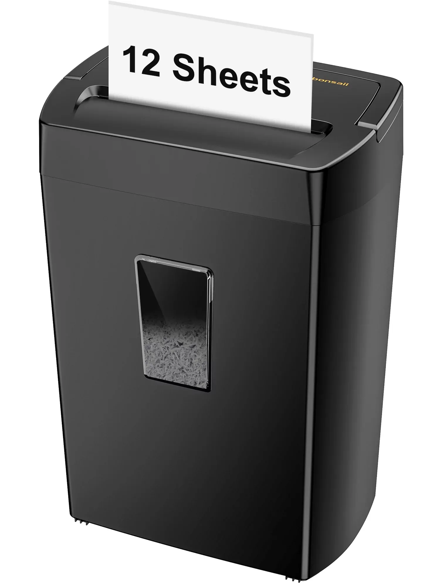 Bonsaii Bonsaii12CC 12 Sheet Cross Cut Paper Shredder with 5.4 Gallons Wastebasket Home Office Use