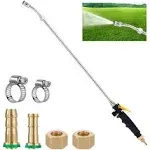 29 Inches Replacement Sprayer Wand with Shut Off Valve for Garden Hose Car Wash