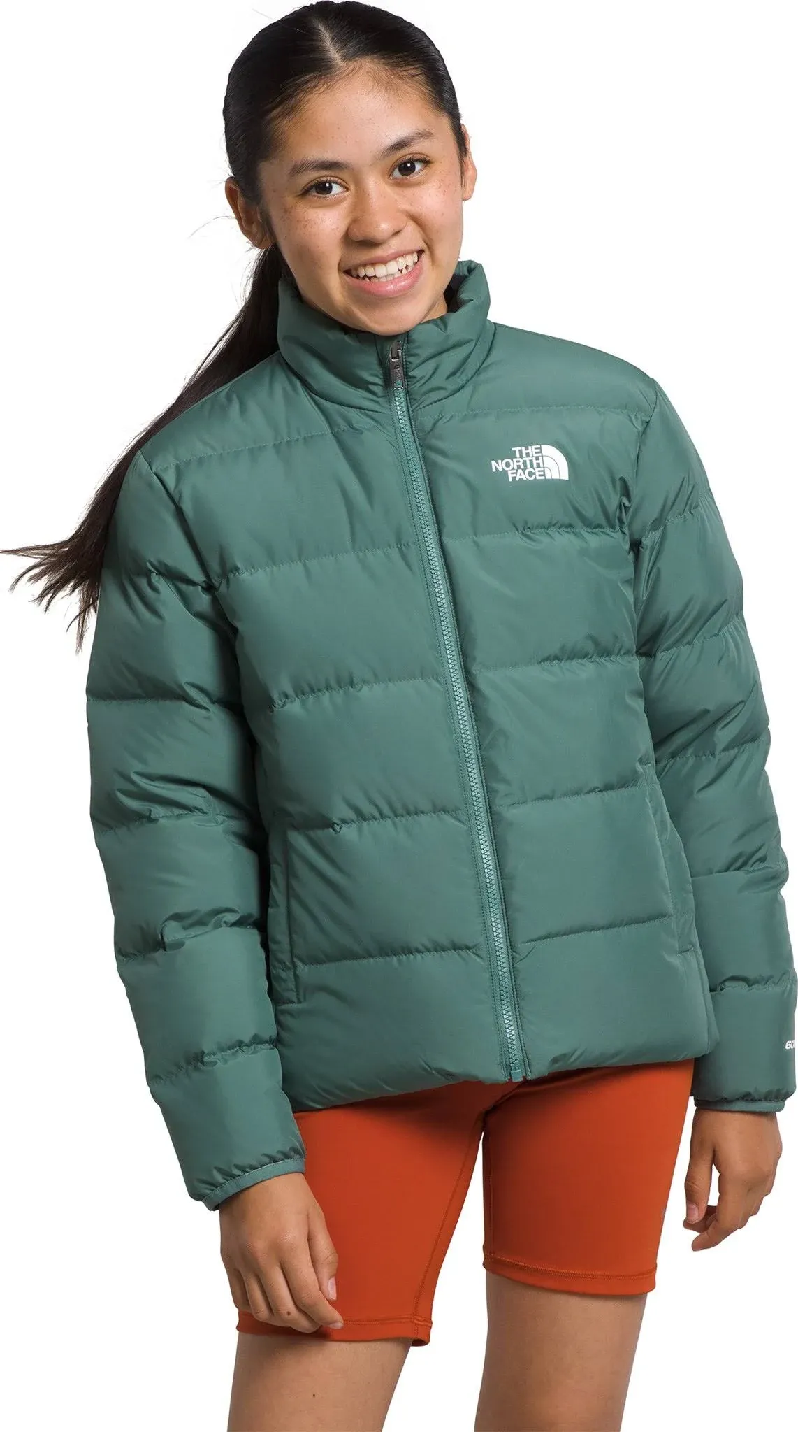 The North Face North Down Reversible Jacket - Big Kids S Dark Sage