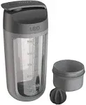 Leo To Go Shaker Bottle With Powder Compartment 0 In Grey