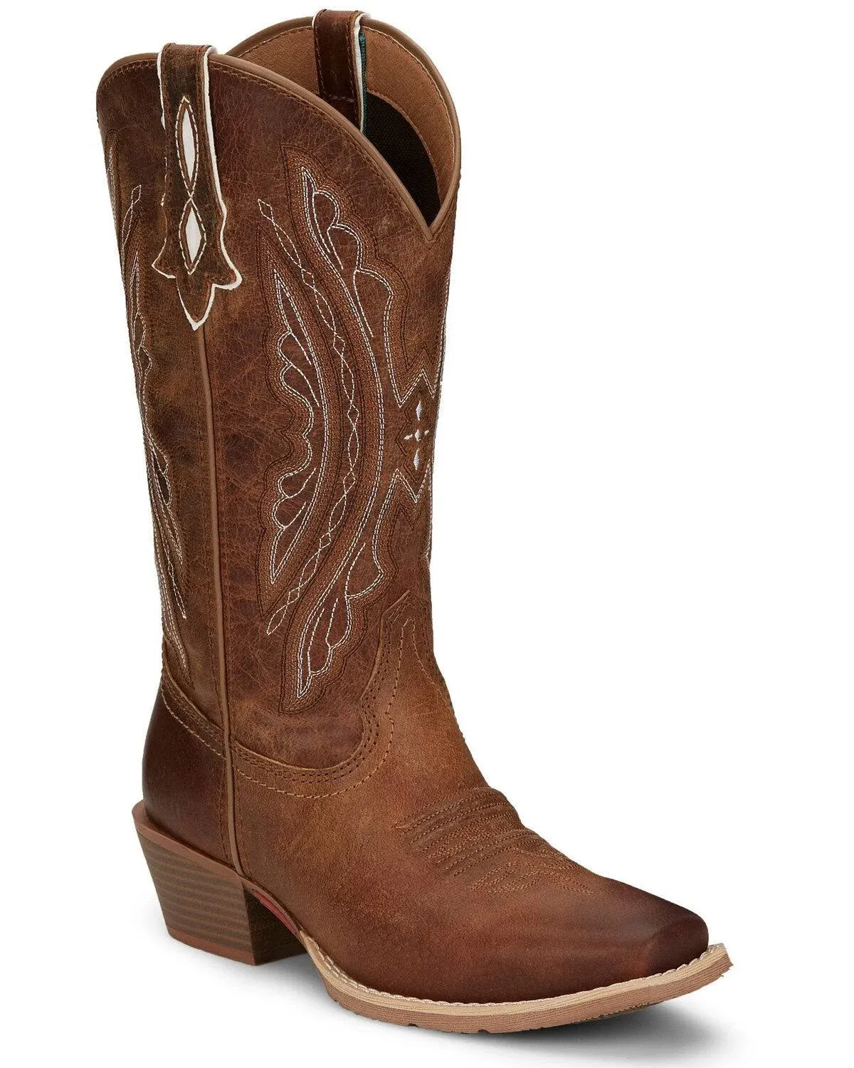 Justin Women's Rein Western Boots - Waxy Tan