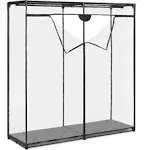 Whitmor Extra Wide Clothes Closet - Freestanding Garment Organizer with Clear Cover