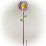 Alpine Multicolored Metal 47 in. H Wind Garden Stake Spinner KIY336 - Box of 4