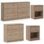 4 Piece Bedroom Set in Jackson Hickory