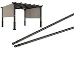 ALISUN Length Adjustable Weight Rods/Pull Tubes for Pergola Canopy (2 Rods Included, from 77 inches to 132 inches)