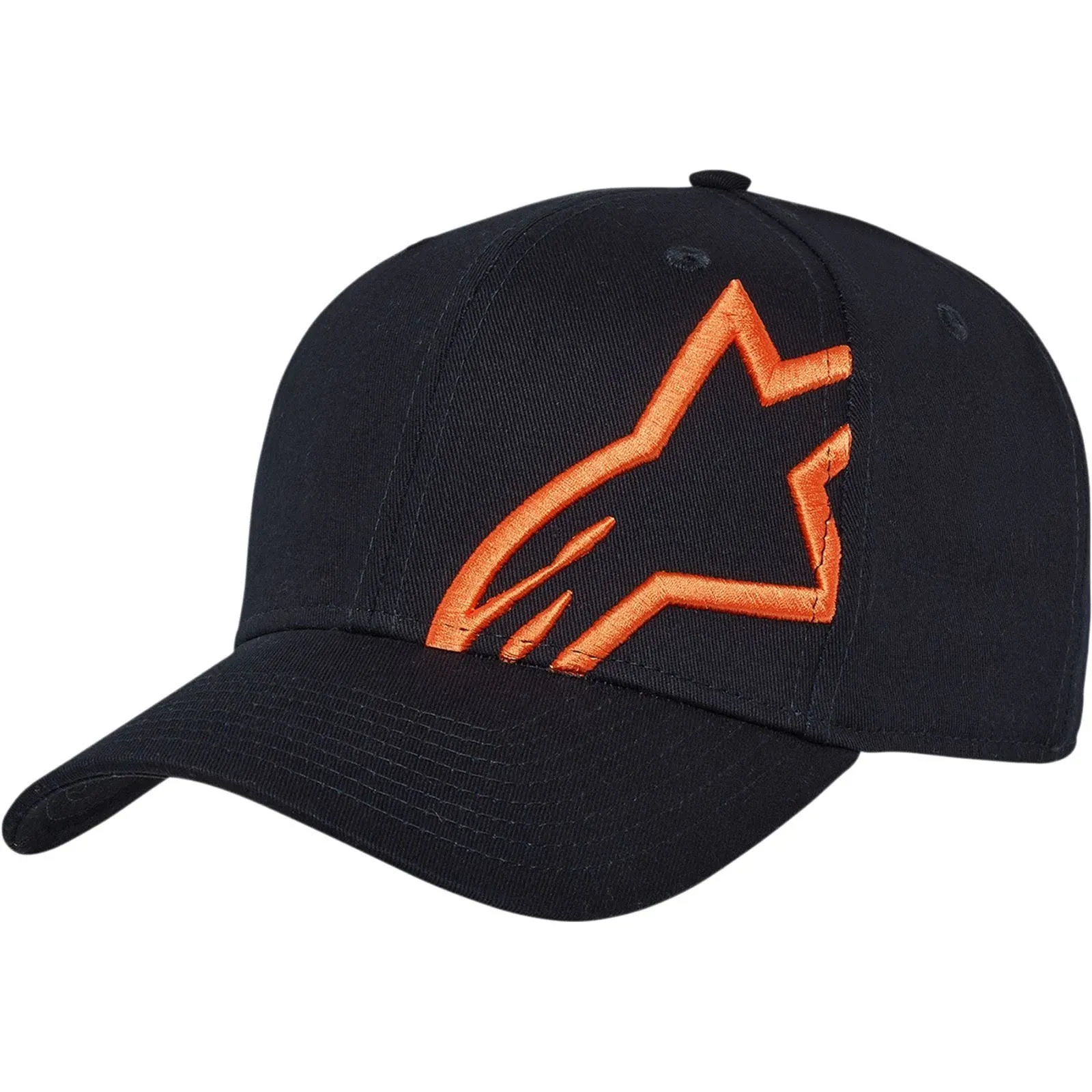 Alpinestars Corporate Snap 2 Hat - Navy/Orange - One Size