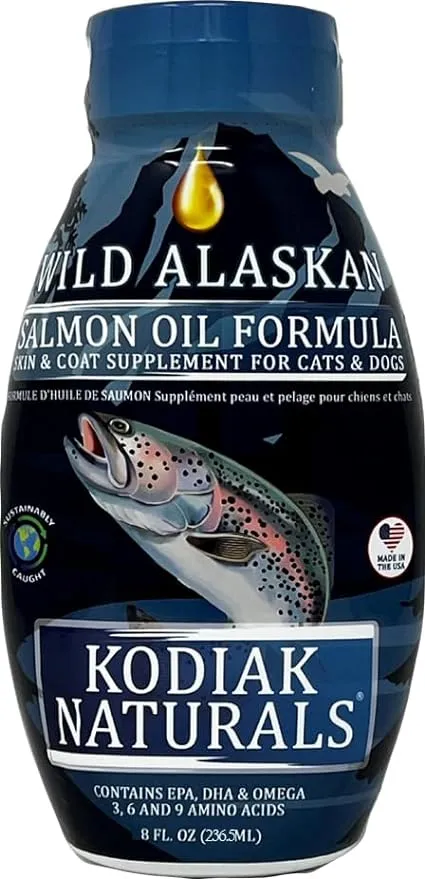 32 oz Wild Alaskan Salmon Oil Formula - Balanced Blend of Pure Fish Oils, with EPA and DHA from Wild-Caught Fish, Support for Skin & Coat, Immune & Heart Health, and Joints