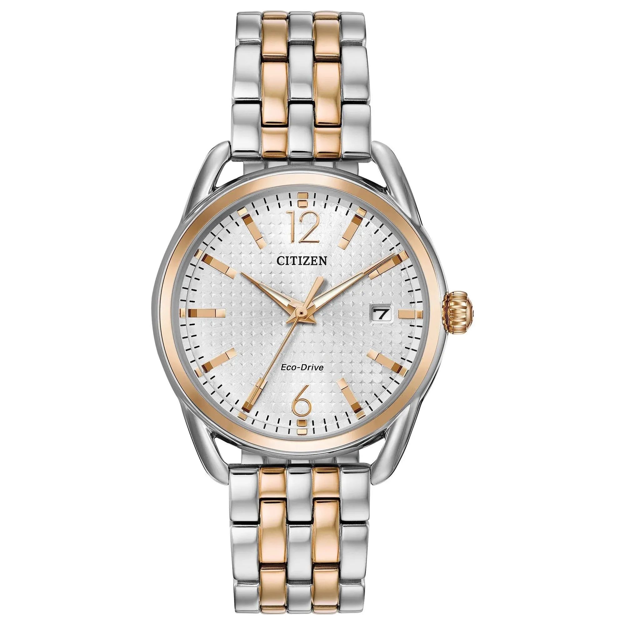 Citizen Eco-Drive LTR Women&#039;s Two-Tone Date Indicator Watch 36MM FE6086-74A