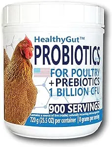 Equa Holistics HealthyGut Probiotics Poultry Supplement, 25.5-oz Tub