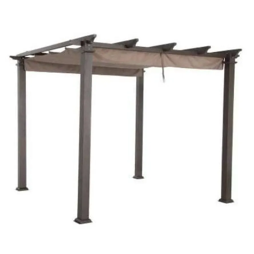 Garden Winds Replacement Canopy Top for the Hampton Bay 9ft Pergola, Beige, Brown