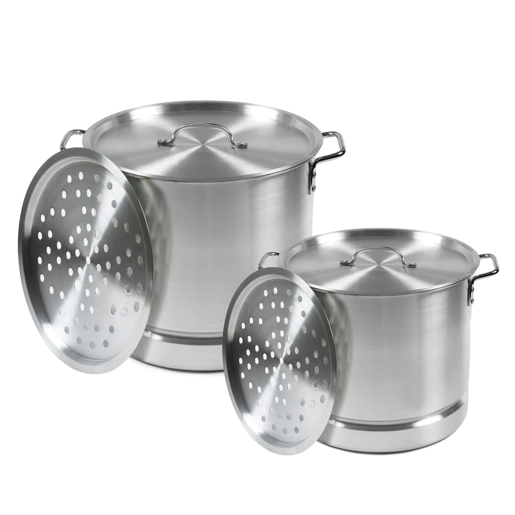 IMUSA Steamer Set Containing a 28qt and 10qt Steamer