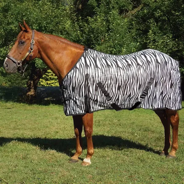 Country Pride Soft Mesh Fly Sheet Zebra Print (78 in)