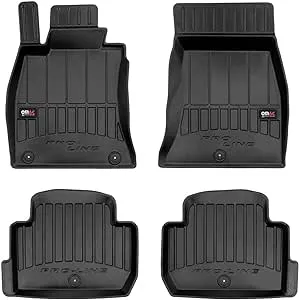 OMAC Premium Floor Mats for Kia Stinger 2018-2023, All-Weather Heavy Duty, 4 Pieces, Black