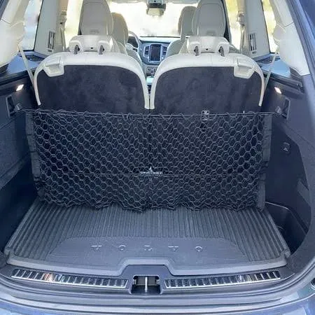 Envelope Style Trunk Mesh Cargo Net for Volvo XC90 2015-2024 - Car Accessories - Premium Trunk Organizer and Storage - Cargo Net for SUV- Vehicle Carrier Organizer for Volvo XC 90