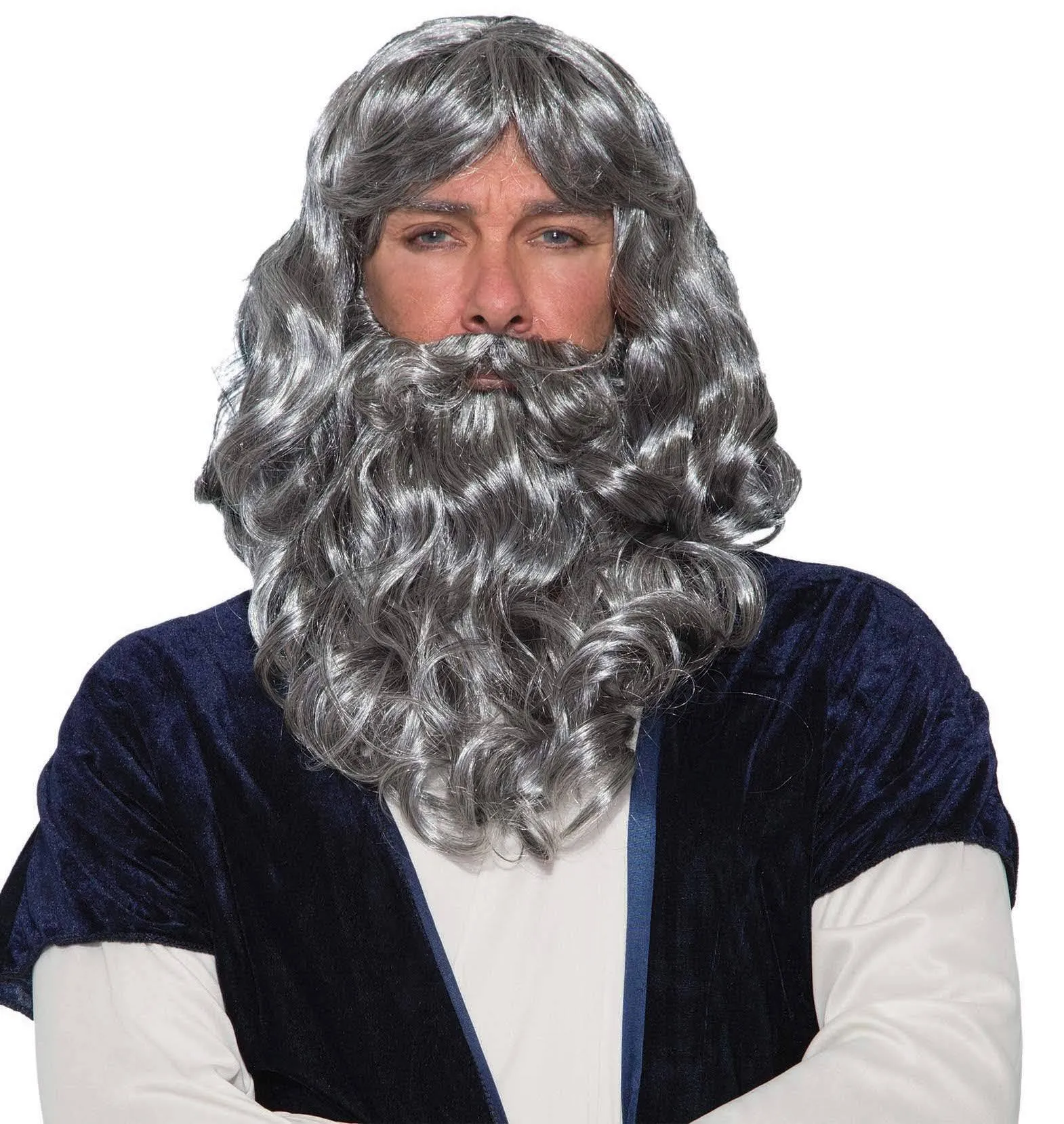 Forum Novelties Biblical Wig & Beard Costume Set Gray