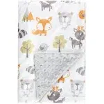 Fox Baby Blanket Boys Soft Minky Baby Blanket Fleece Baby Girl Security Fox Blanket Plush Dot Toddler Baby Newborn Blanket Woodland for Nursery