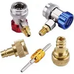 Lichamp Car A/C R1234YF R134A Adapters, AC R134 R1234 R 134A 1234YF Quick Couplers Connectors Kit